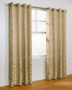 Hammered Leaf Woven Jacquard Grommet Top Panel