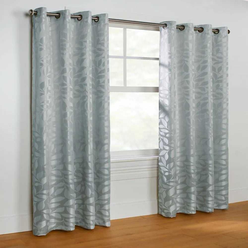 Hammered Leaf Woven Jacquard Grommet Top Panel
