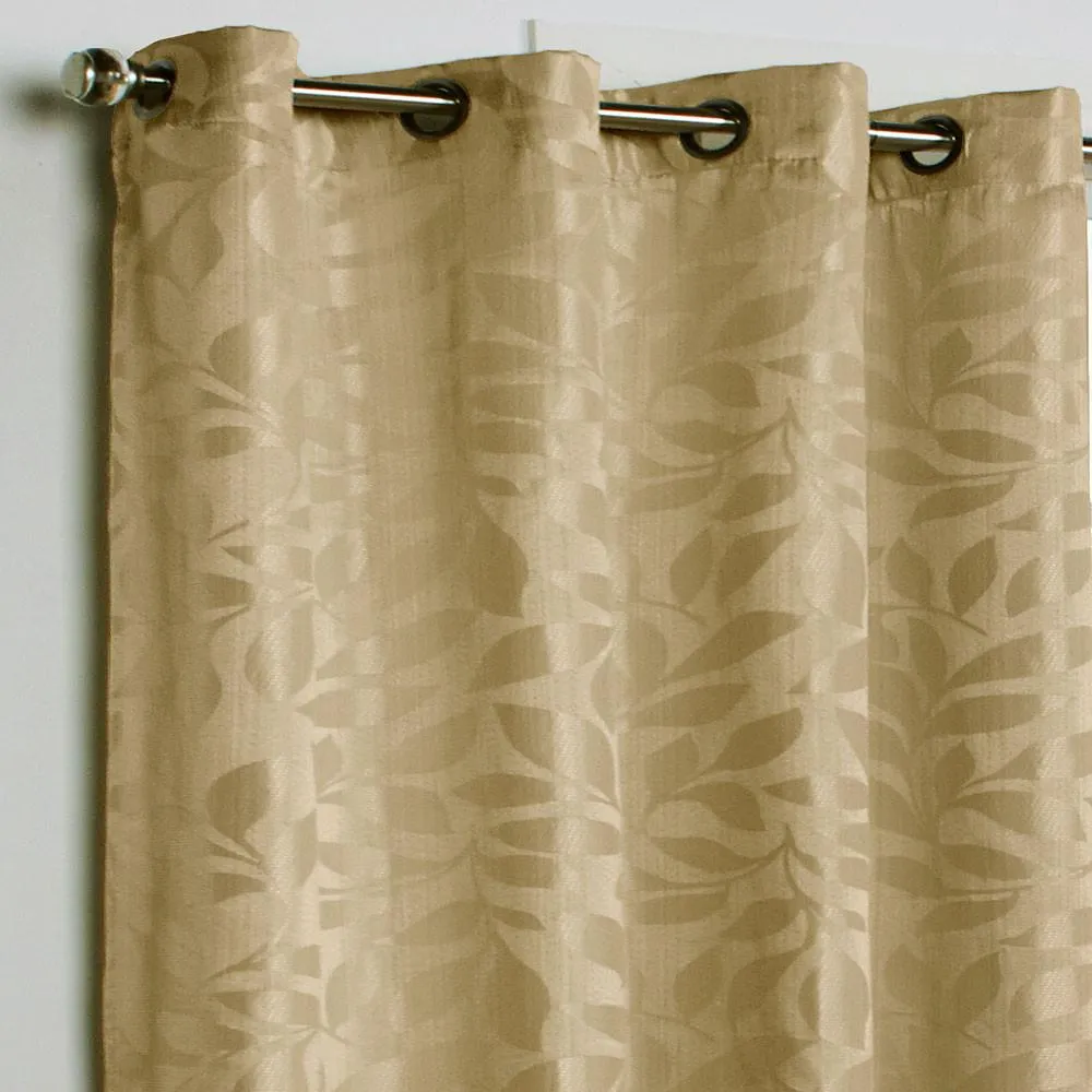 Hammered Leaf Woven Jacquard Grommet Top Panel