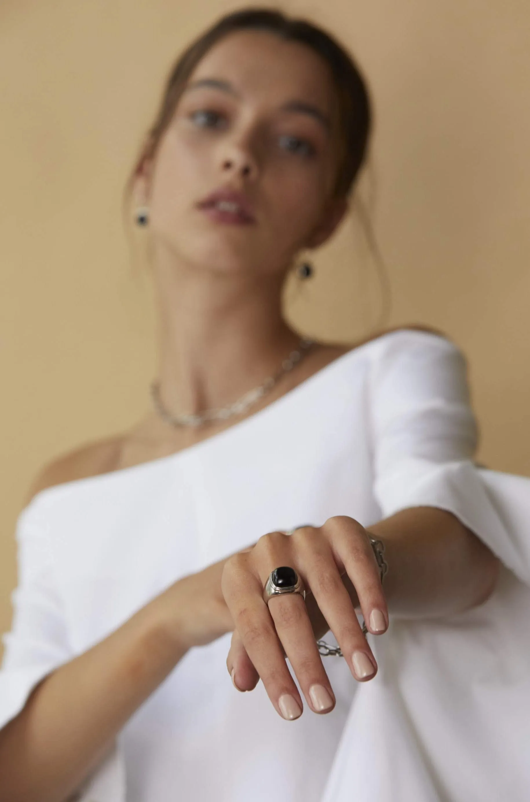 Heritage / Black Onyx   Silver / Ring