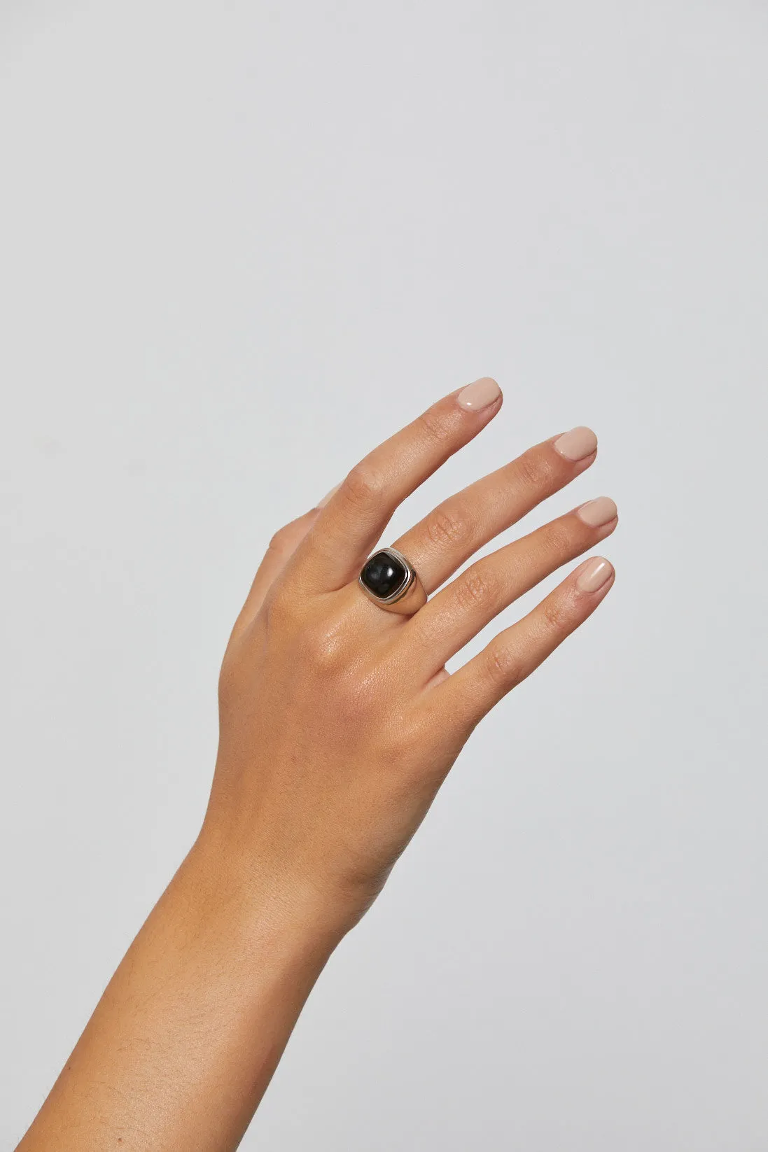 Heritage / Black Onyx   Silver / Ring