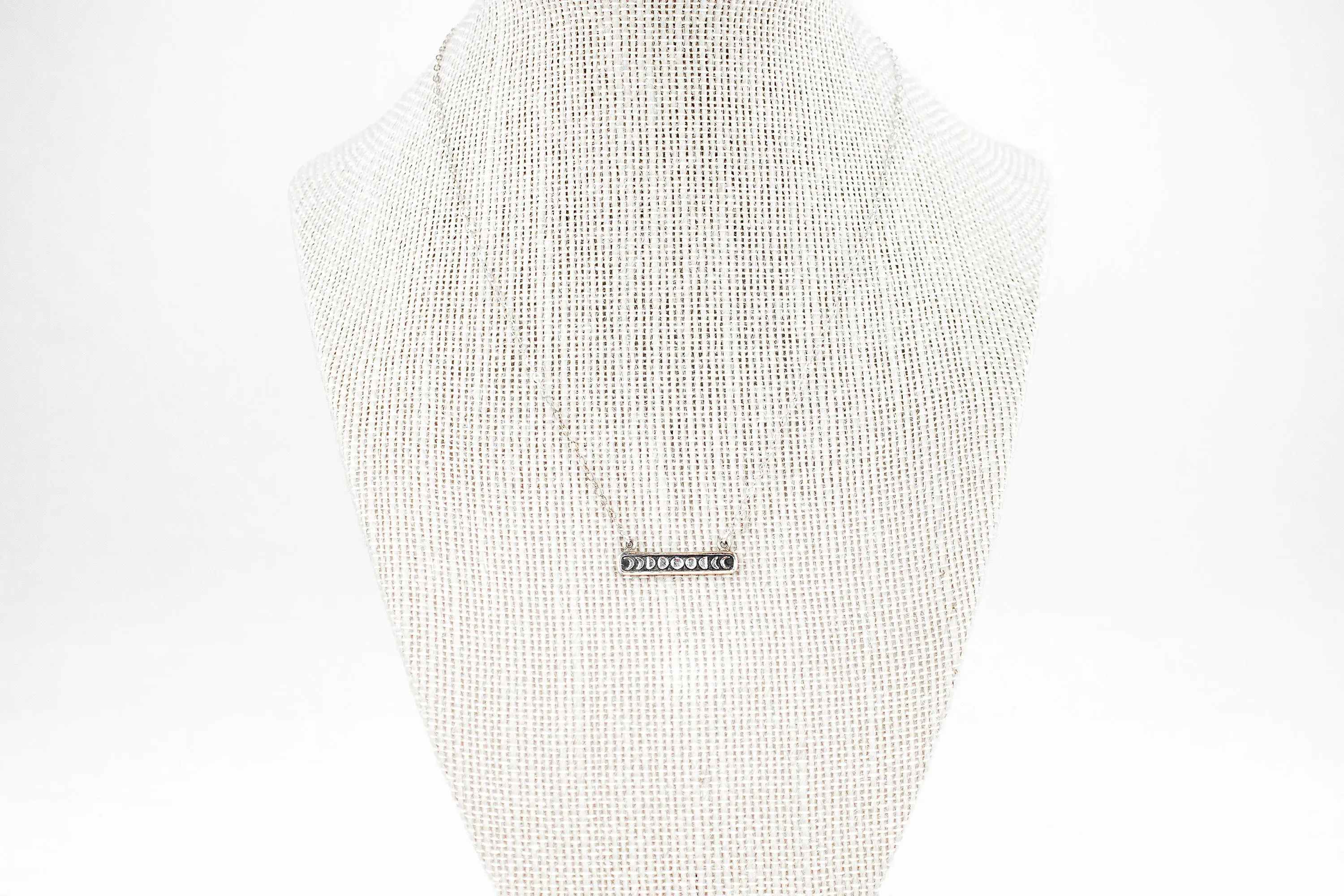 Horizontal Moon Phases Necklace