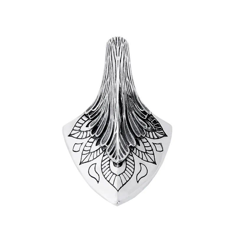 Infinite Echo Amulet - Sterling Silver Αrrowhead Pendant by The Nevermore