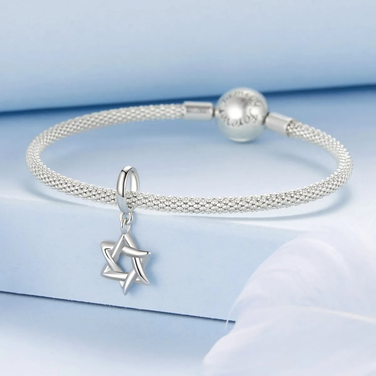 Interwoven Star Dangle Charm