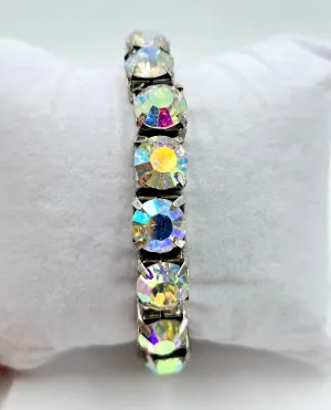 Iridescent Stretch Rhinestone Bracelet