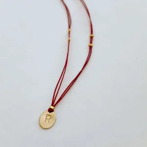 JIVA OVAL THREADED NECKLACE