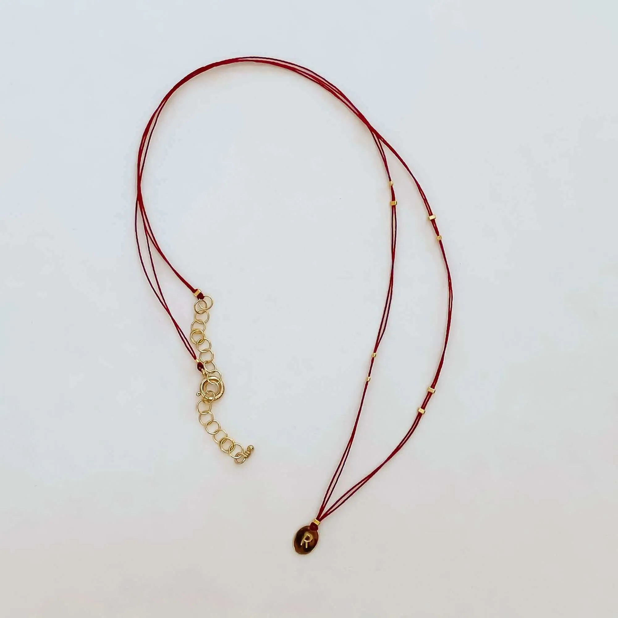 JIVA OVAL THREADED NECKLACE