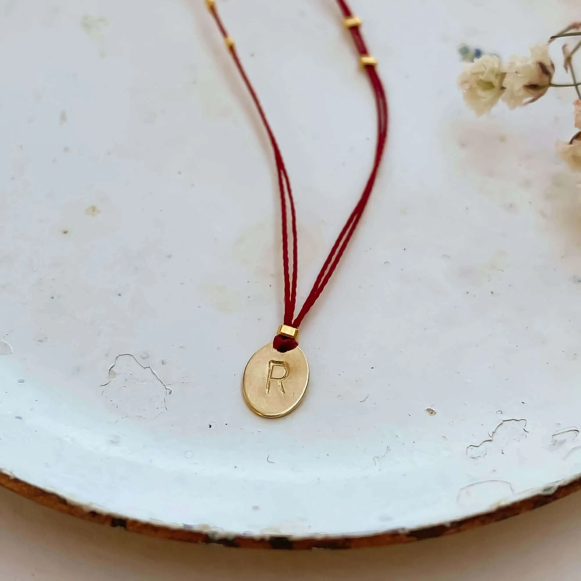 JIVA OVAL THREADED NECKLACE