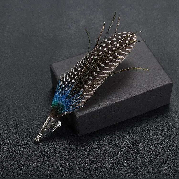 Korean High-end Classic Peacock Feather Brooch