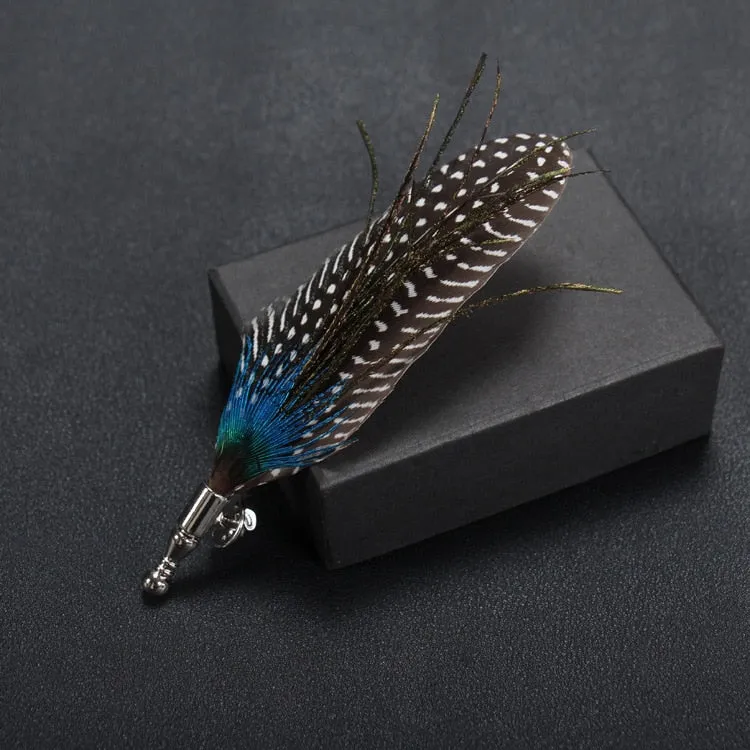 Korean High-end Classic Peacock Feather Brooch