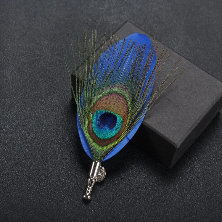 Korean High-end Classic Peacock Feather Brooch