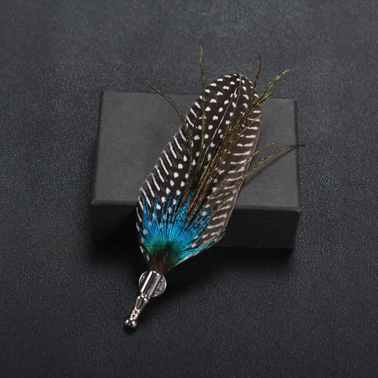 Korean High-end Classic Peacock Feather Brooch