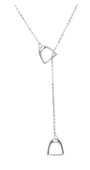 Lariat Stirrup Necklace - 16in