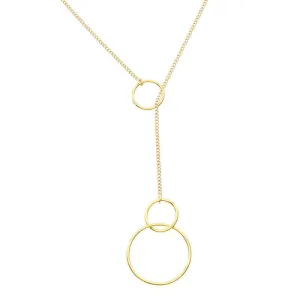 LAZO CIRCLE LARIAT NECKLACE