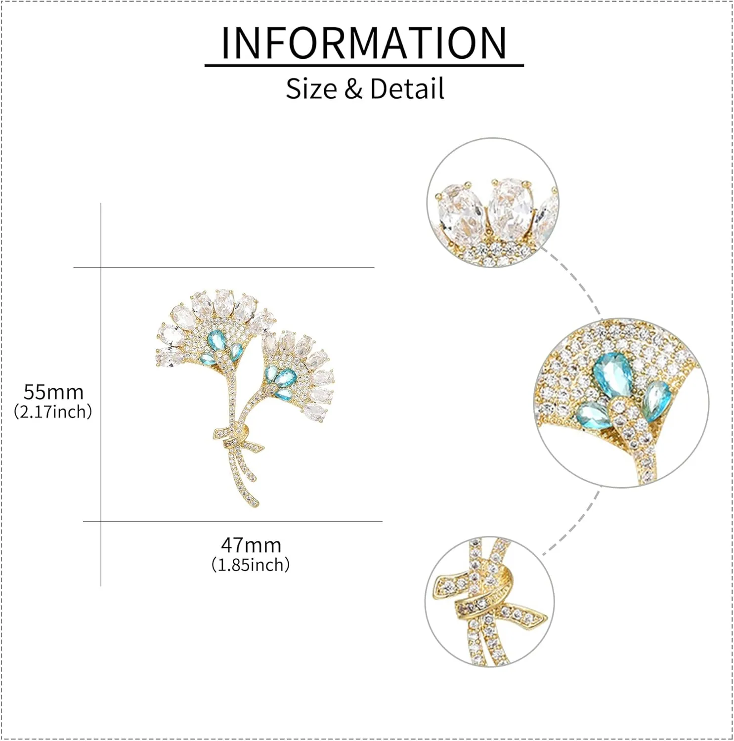 Leaf Brooches for Women Gold-Plated Leaf Pearl Brooch Lapel Pin Rhinestone Animals Brooch Jewelry for Mom Wife