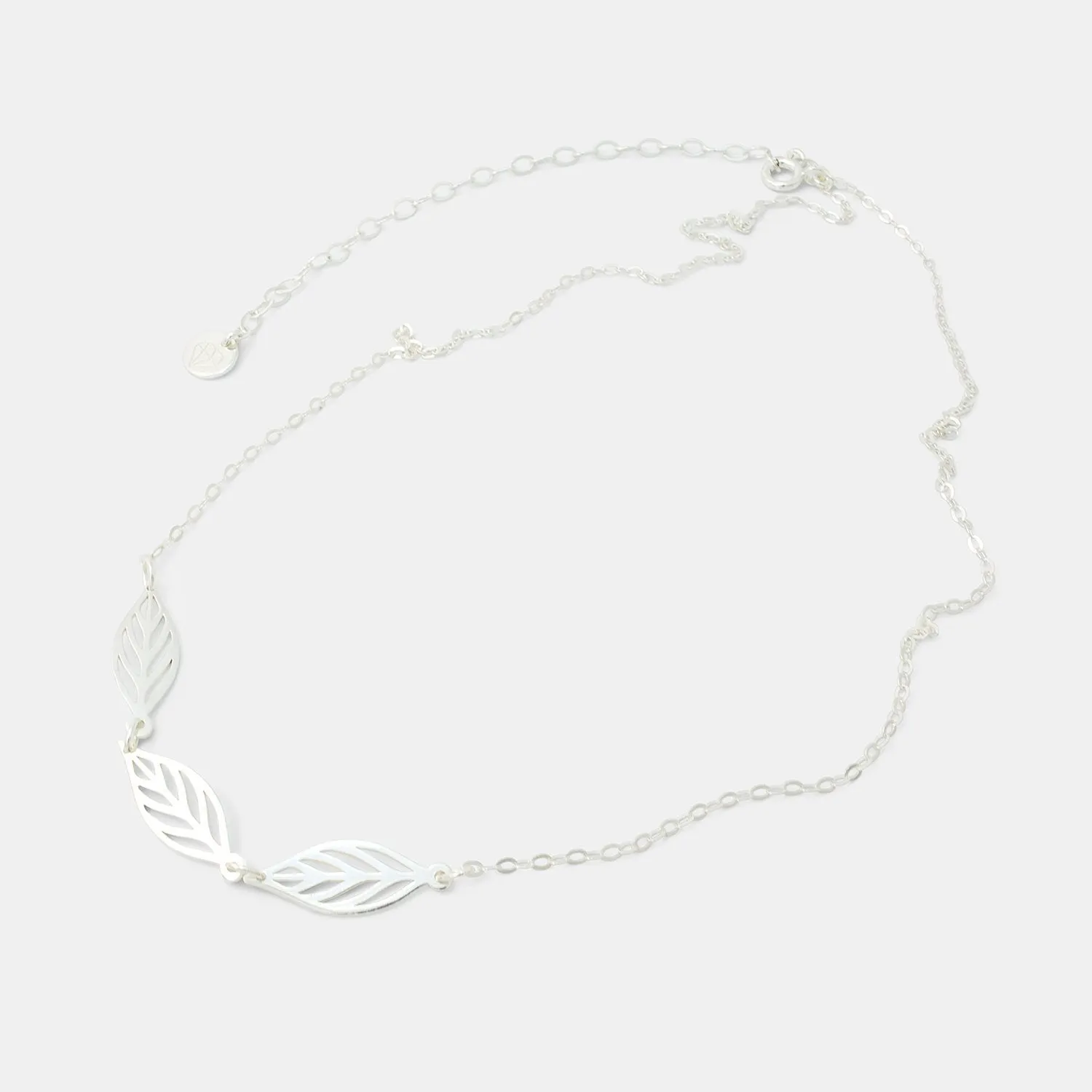 Leaf Sterling Silver Chain Necklace
