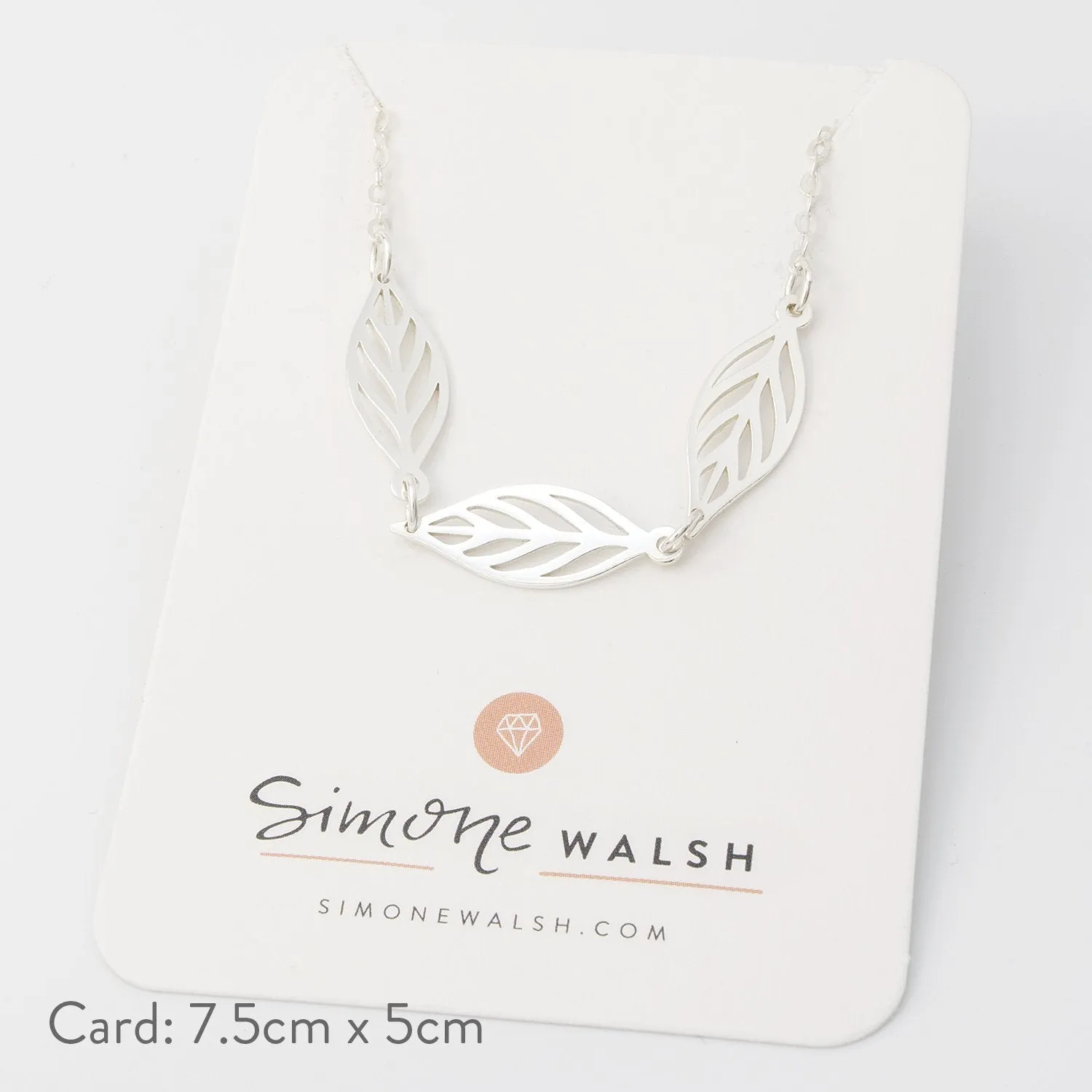 Leaf Sterling Silver Chain Necklace