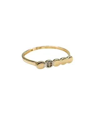 Lesotho Jewellery 14k Gold Ring for Women - 0.83 Grams, Size -N