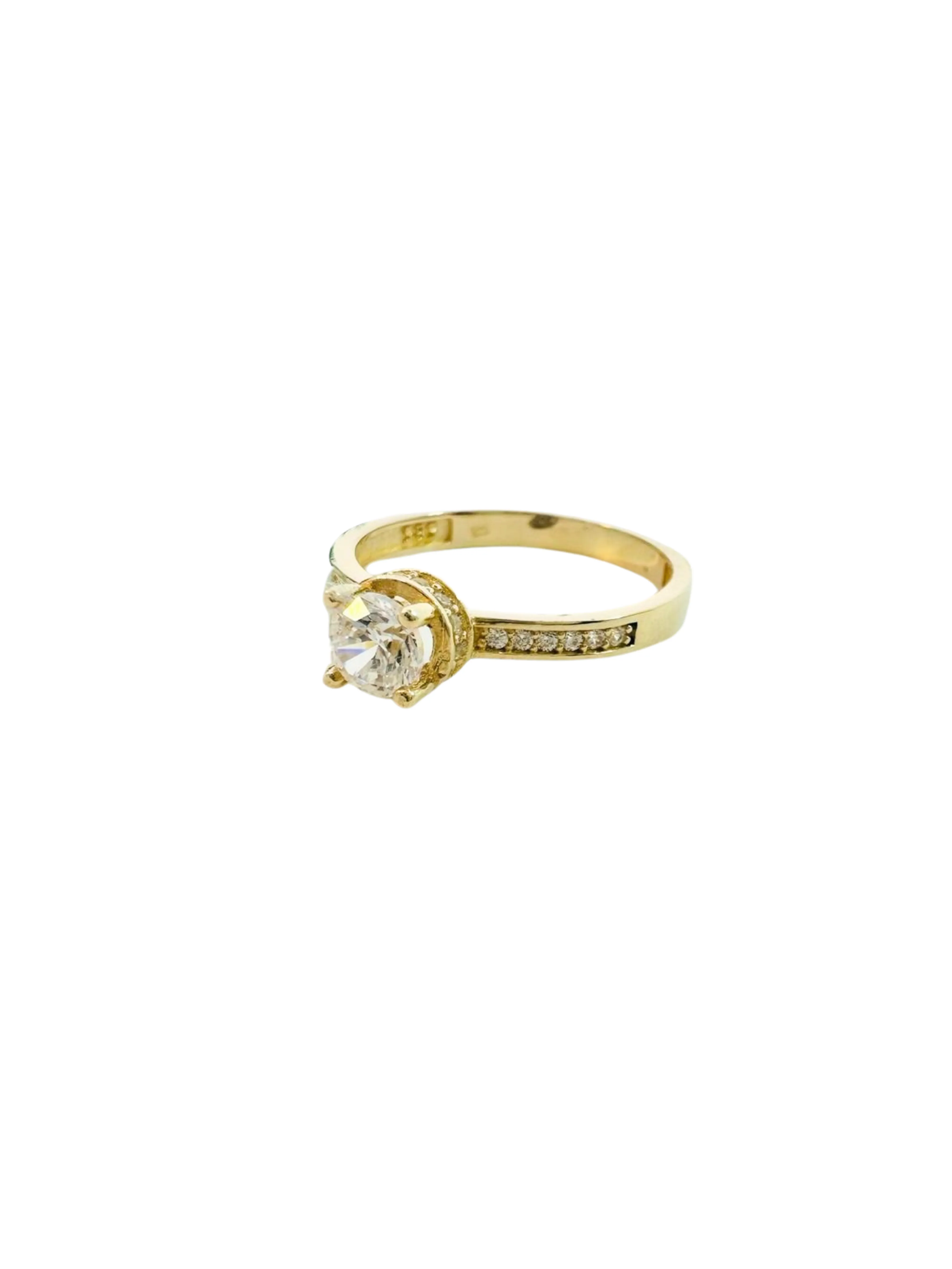 Lesotho Jewellery 14k Gold Ring for Women - 2.16 Grams, Size -O 1/2
