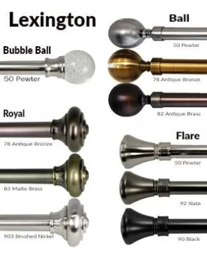 Lexington 1 inch Diameter Rod Set