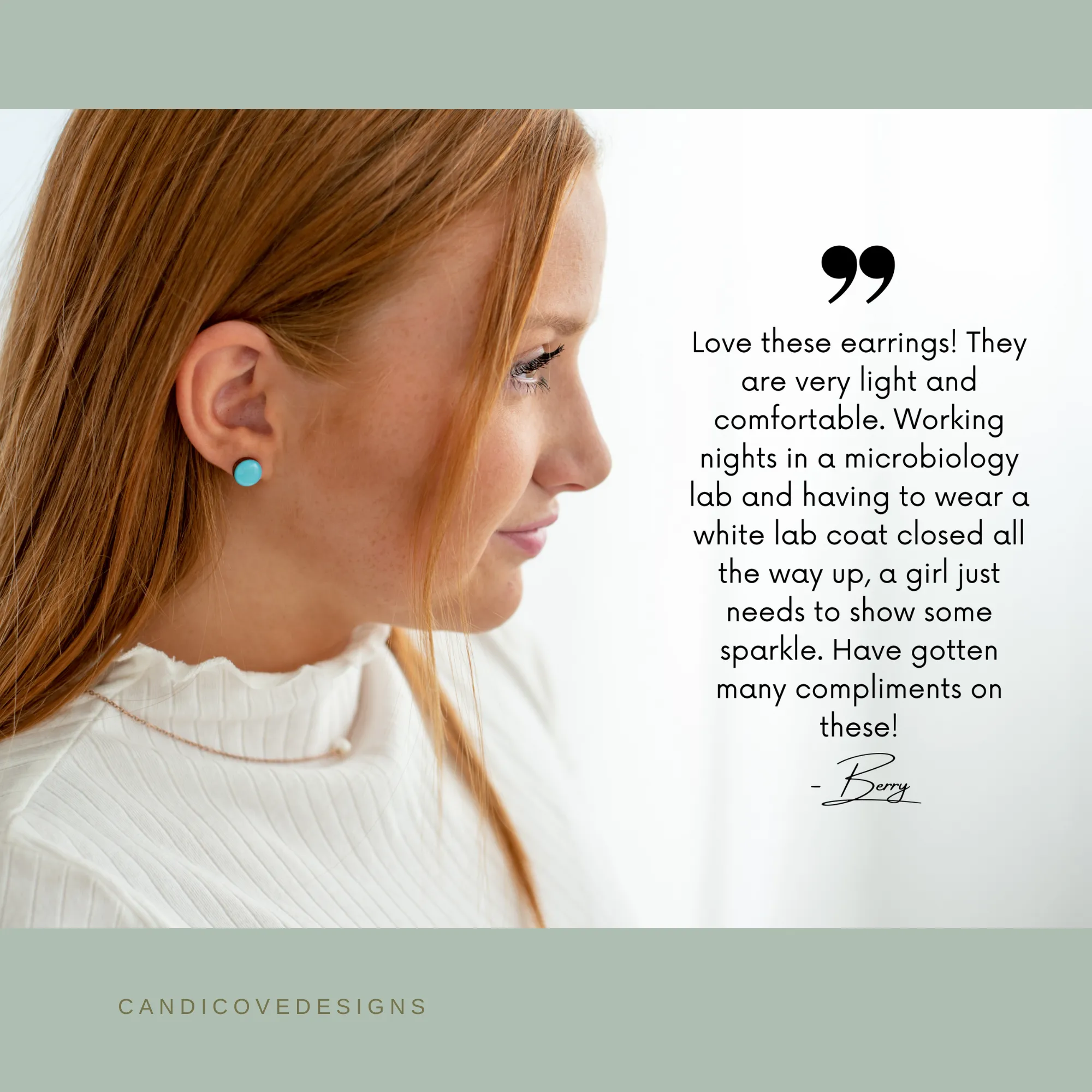 Lime Green Stud Earrings by Candi Cove Designs