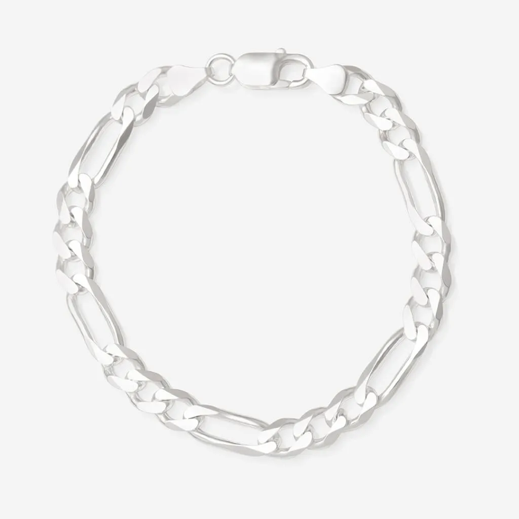 Lochlan | 8" Sterling Silver Figaro Bracelet
