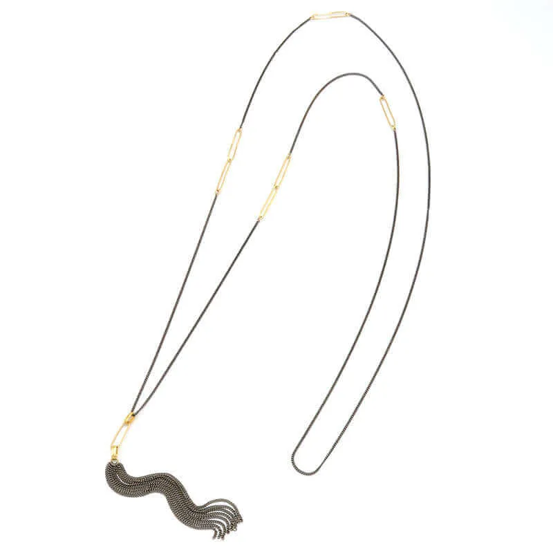 LORAINE TASSEL PENDANT NECKLACE