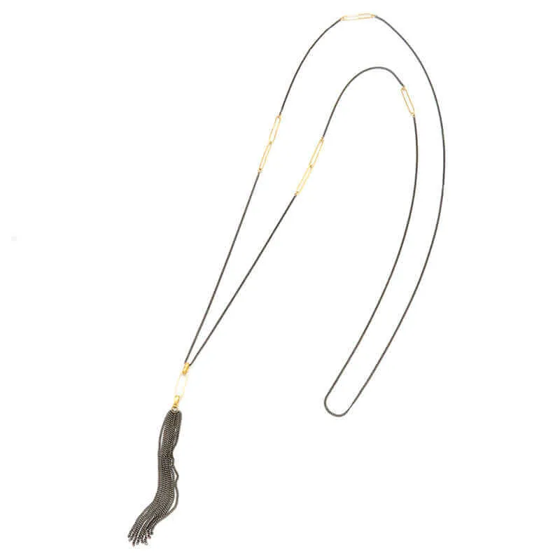 LORAINE TASSEL PENDANT NECKLACE