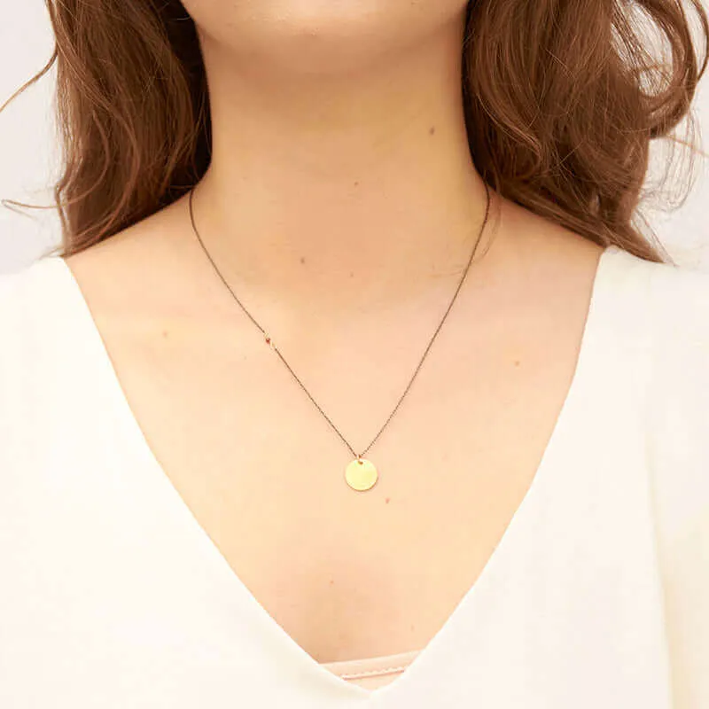LORNA DISC PENDANT NECKLACE