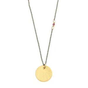 LORNA DISC PENDANT NECKLACE