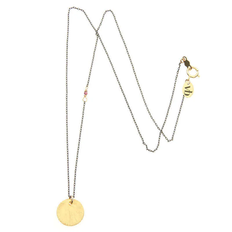 LORNA DISC PENDANT NECKLACE