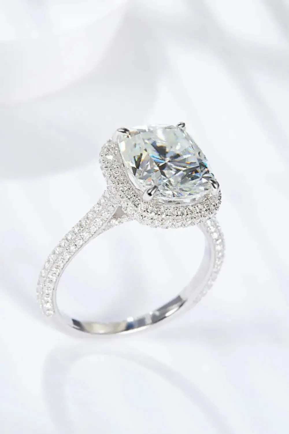 LOVCIA Adored 6 Carat Moissanite Halo Ring