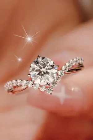 LOVCIA Bold Beauty 1 Carat Moissanite Heart-Shaped Ring