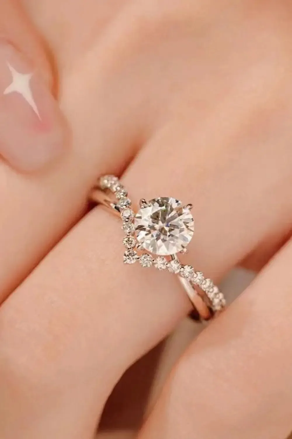 LOVCIA Bold Beauty 1 Carat Moissanite Heart-Shaped Ring