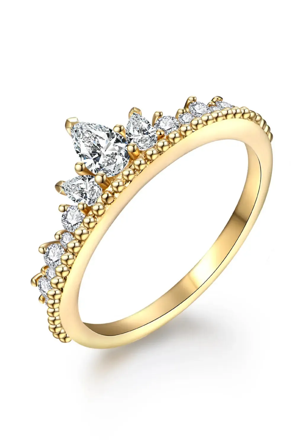LOVCIA Crown Shape Moissanite Ring