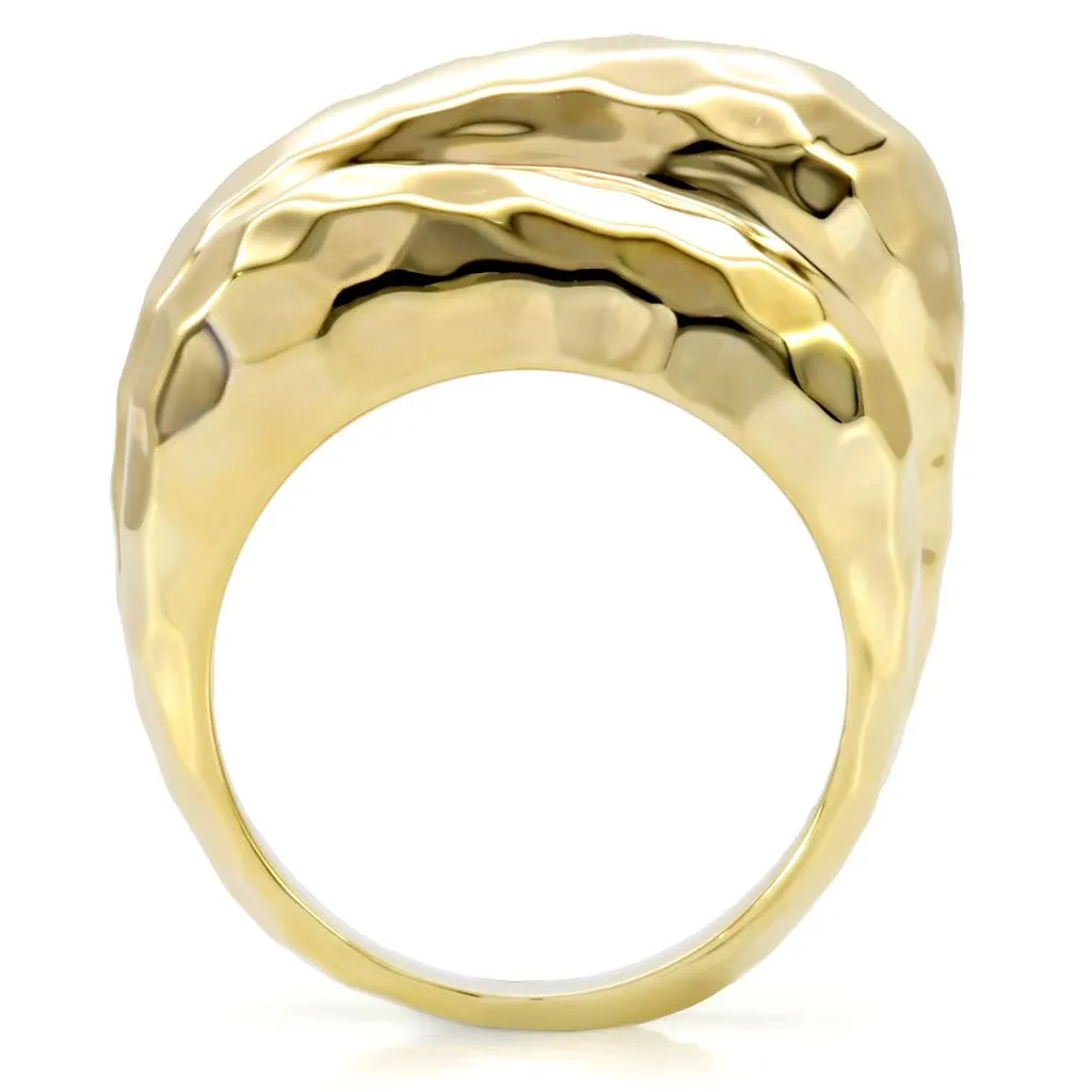 LOVCIA Minimalist Gold-Toned Brass Ring