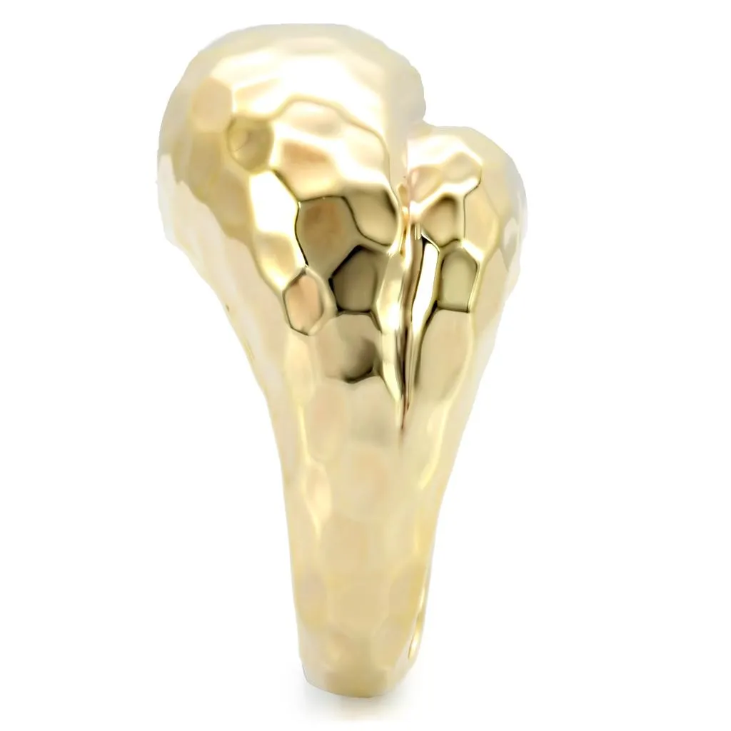 LOVCIA Minimalist Gold-Toned Brass Ring