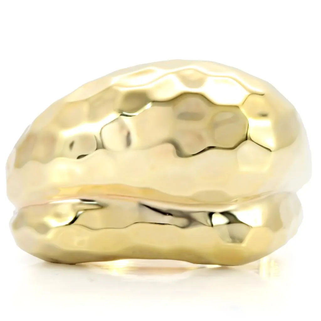 LOVCIA Minimalist Gold-Toned Brass Ring