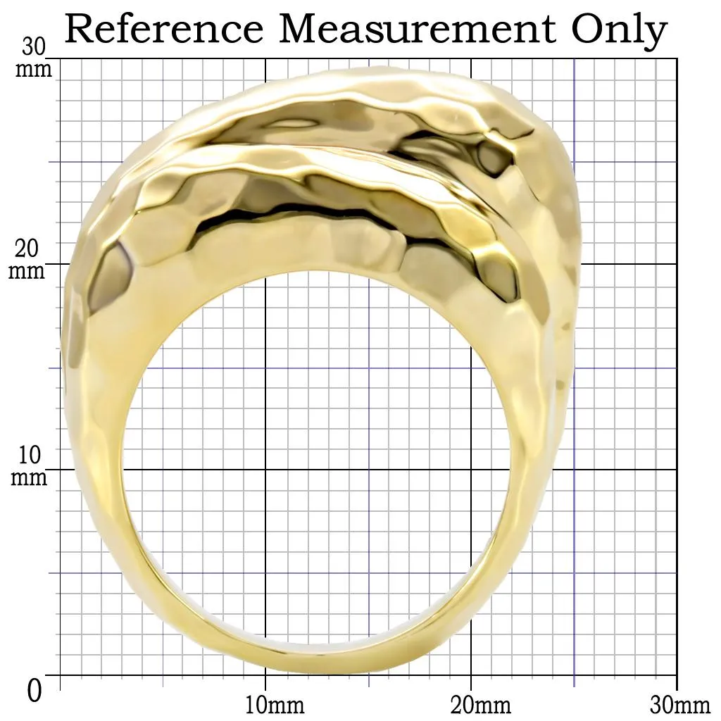 LOVCIA Minimalist Gold-Toned Brass Ring