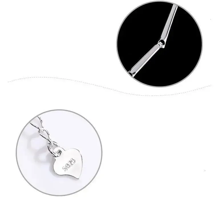 LOVCIA Sterling Silver Four-leaf Clover Bracelet for Women with Shining Zircon and Moissanite Crystal Options