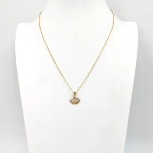 Lucky eye pendant delicate necklace