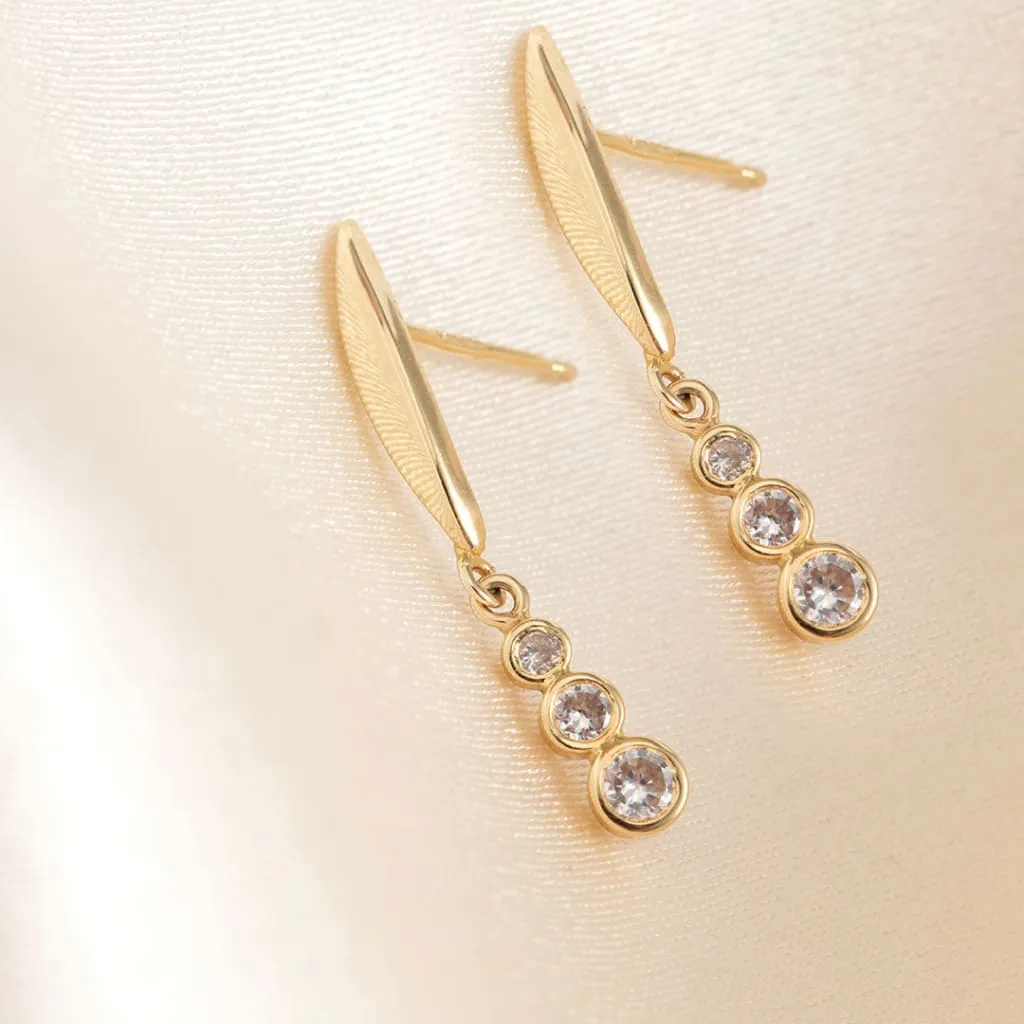 Luxe Drop Earrings | 9ct Gold