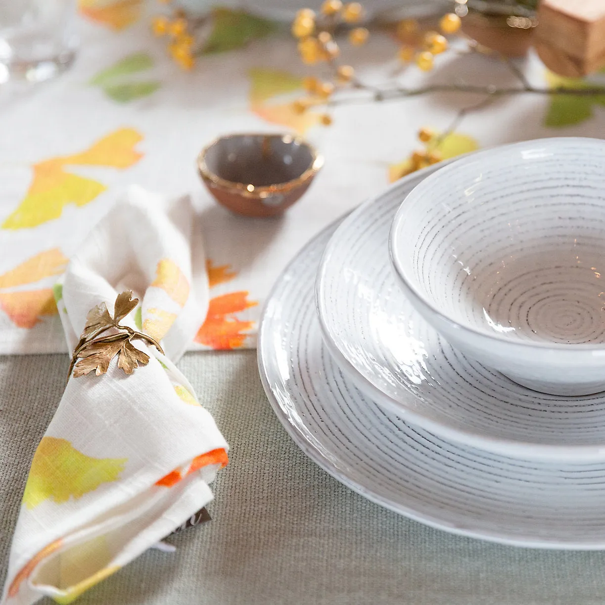Michael Michaud Herb Assorted Napkin Rings Set for 8 from Silver Seasons
