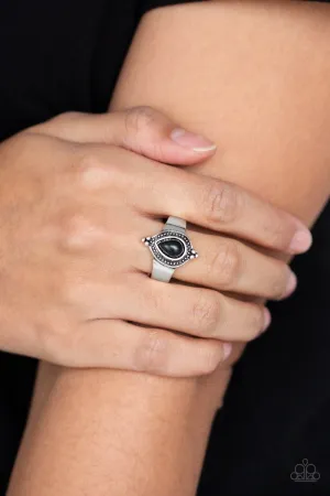 Mineral Minimalist - Black - Paparazzi  Ring
