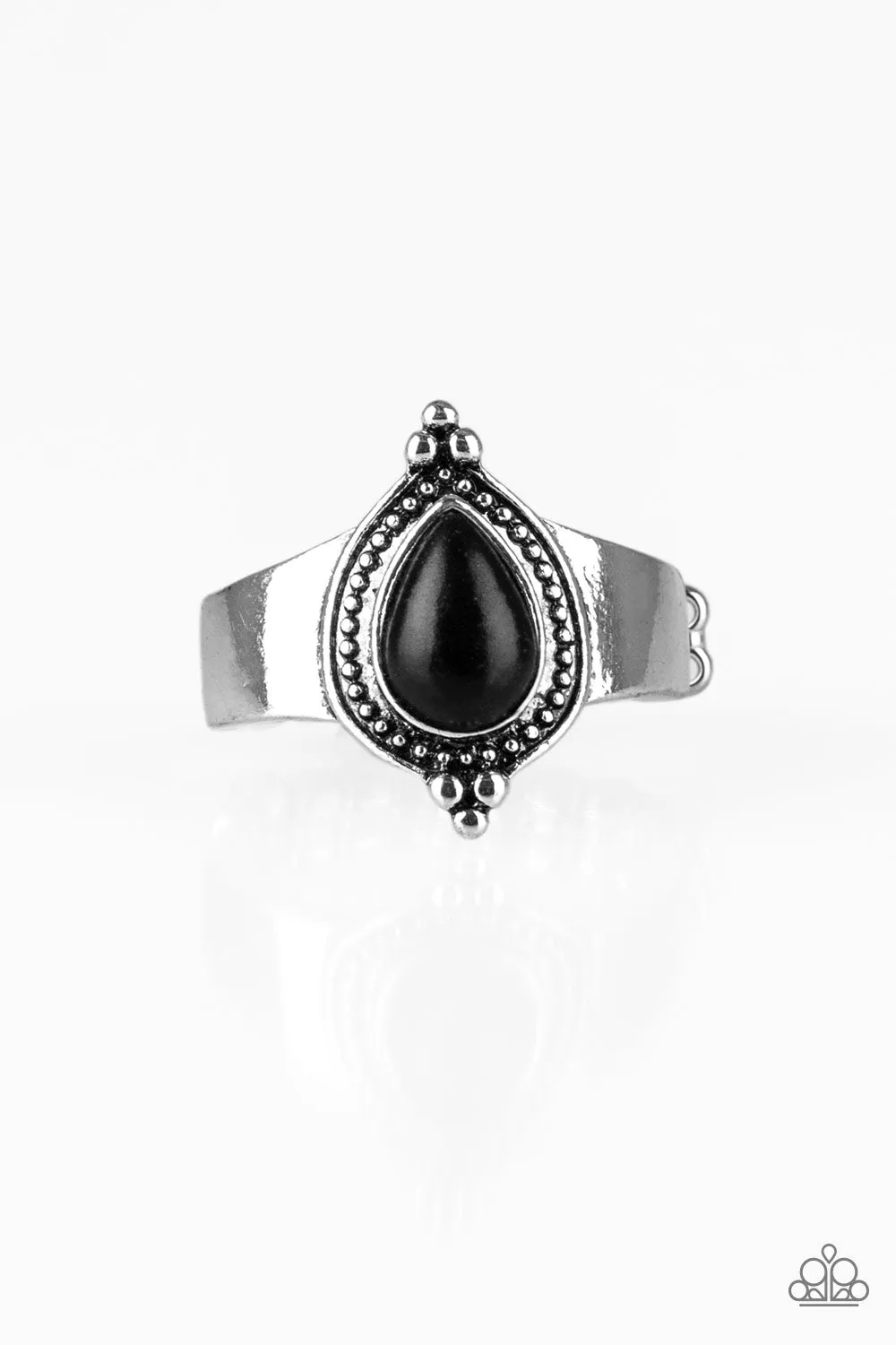 Mineral Minimalist - Black - Paparazzi  Ring