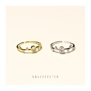 Minimalist Diamond Crown Ring