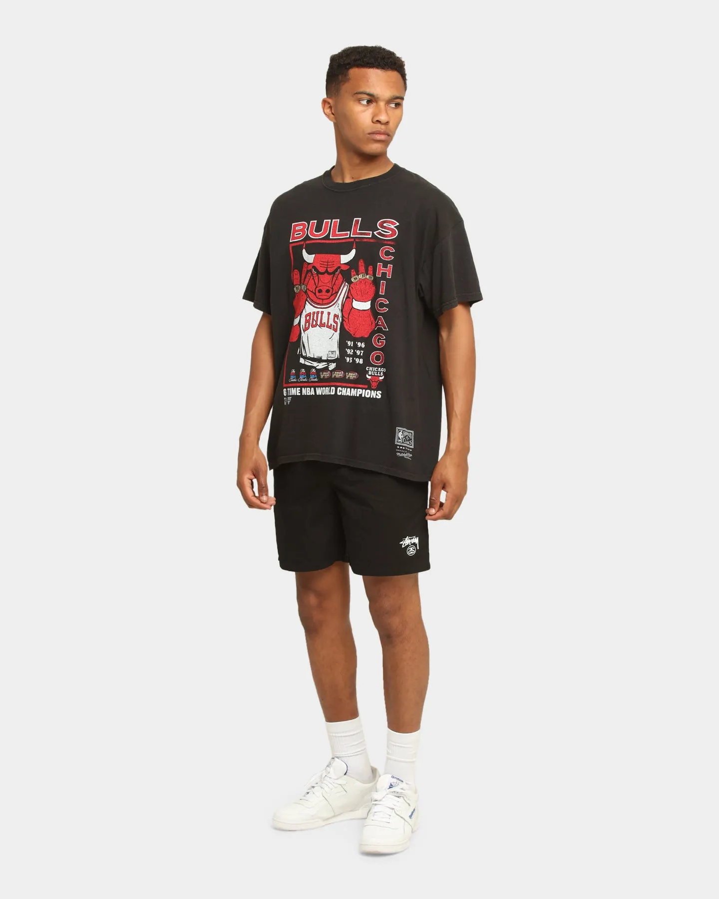 Mitchell & Ness Chicago Bulls Vintage Champs Rings T-Shirt Vintage Black