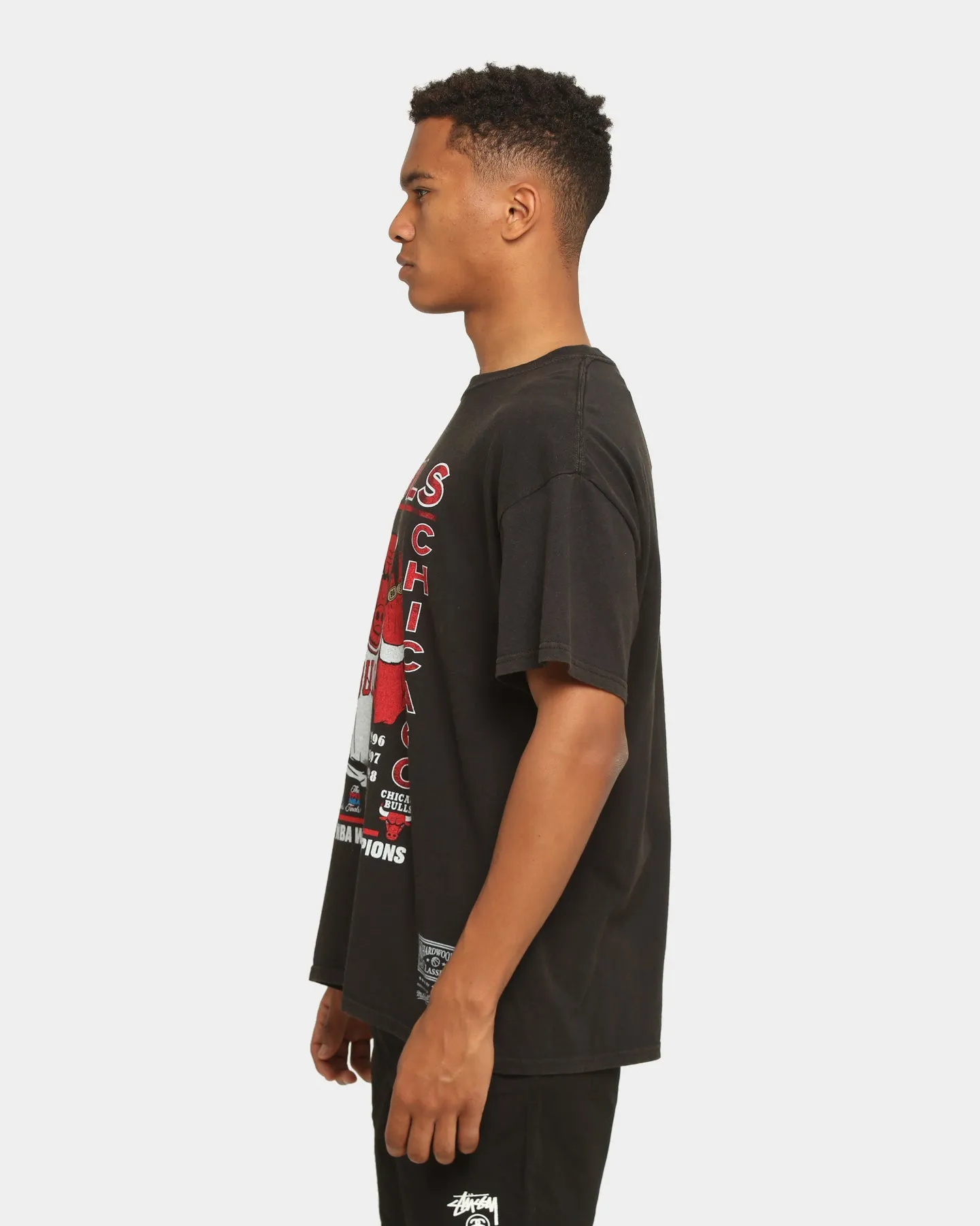 Mitchell & Ness Chicago Bulls Vintage Champs Rings T-Shirt Vintage Black
