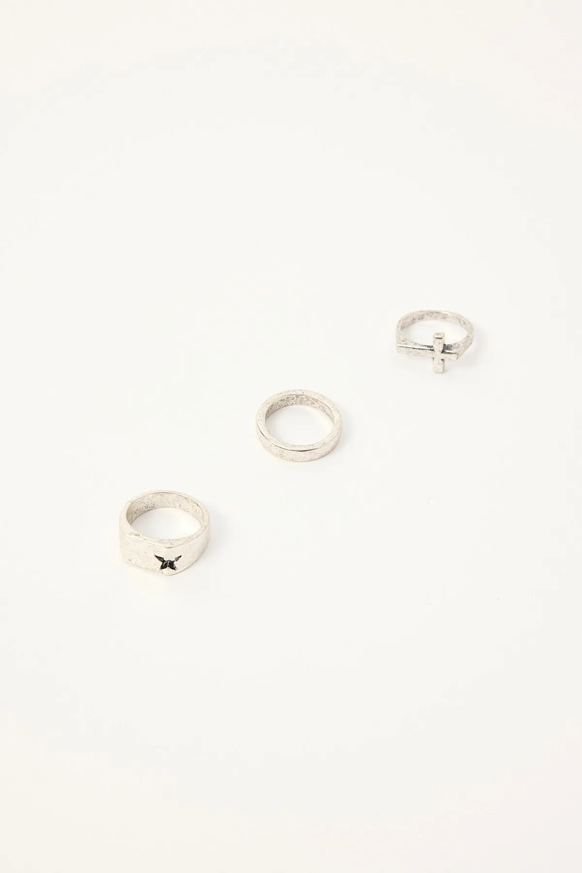 Neovision Shapes Rings 3 Pack Antique Silver