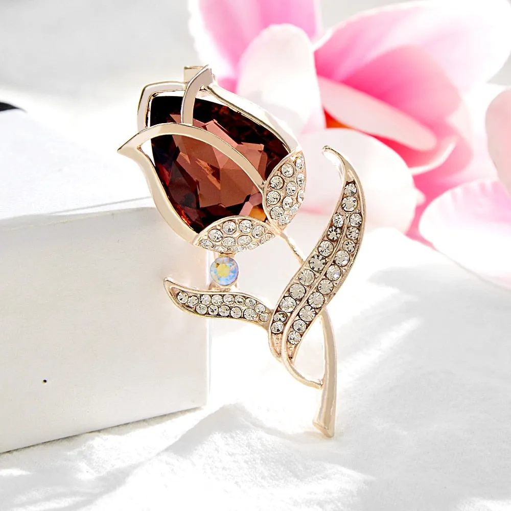 New Arrival Classic Tulip Flower Brooch